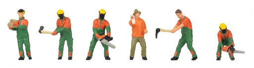 [ FAL151690 ] Faller forestry workers with modern equipment 1/87 HO