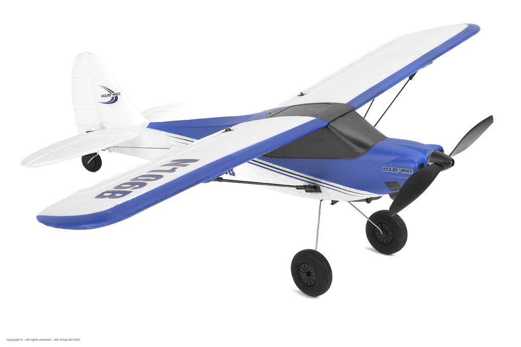 [ EZ-020 ] EZ-Wings - Mini Cub - RTF - Blue - 450mm - 2 Li-Po Battery - USB Charger