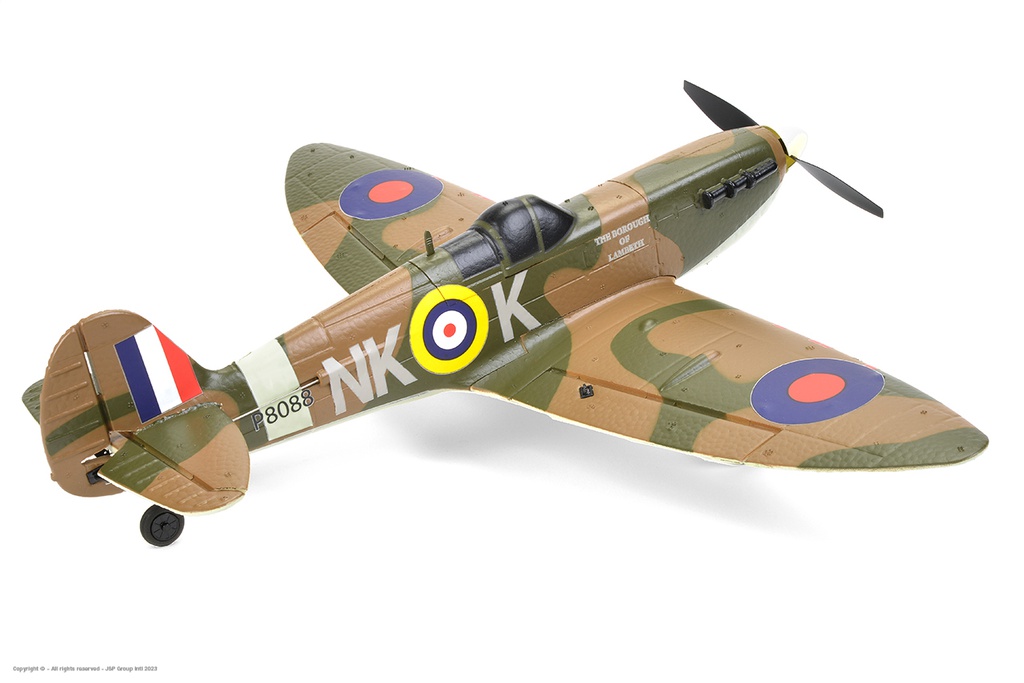 [ EZ-025 ] EZ-Wings - Mini Spitfire MK II - RTF - 450mm - 1+1 Li-Po Battery - USB Charger