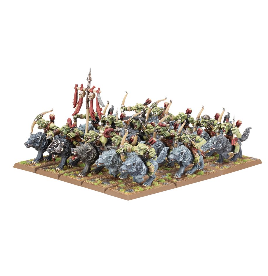 [ GW09-09 ] ORC & GOBLIN TRIBES: GOBLIN WOLF RIDER MOB (Leverbaar vanaf 4 mei)