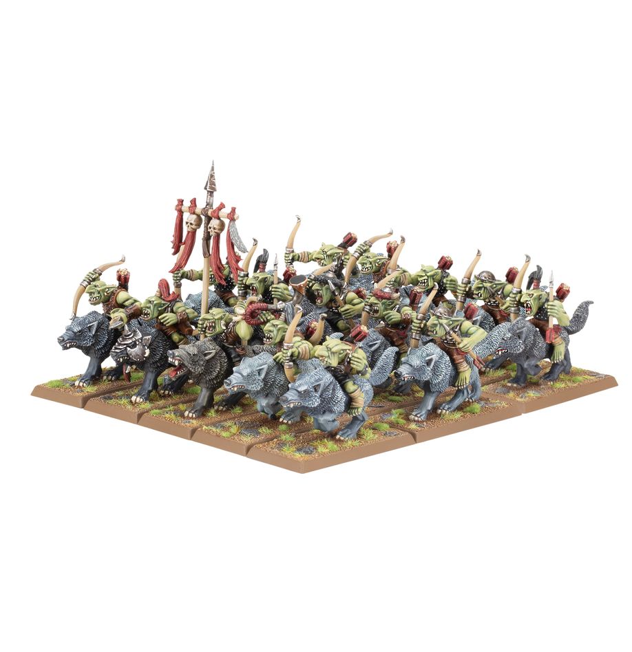 [ GW09-09 ] ORC &amp; GOBLIN TRIBES: GOBLIN WOLF RIDER MOB (Leverbaar vanaf 4 mei)