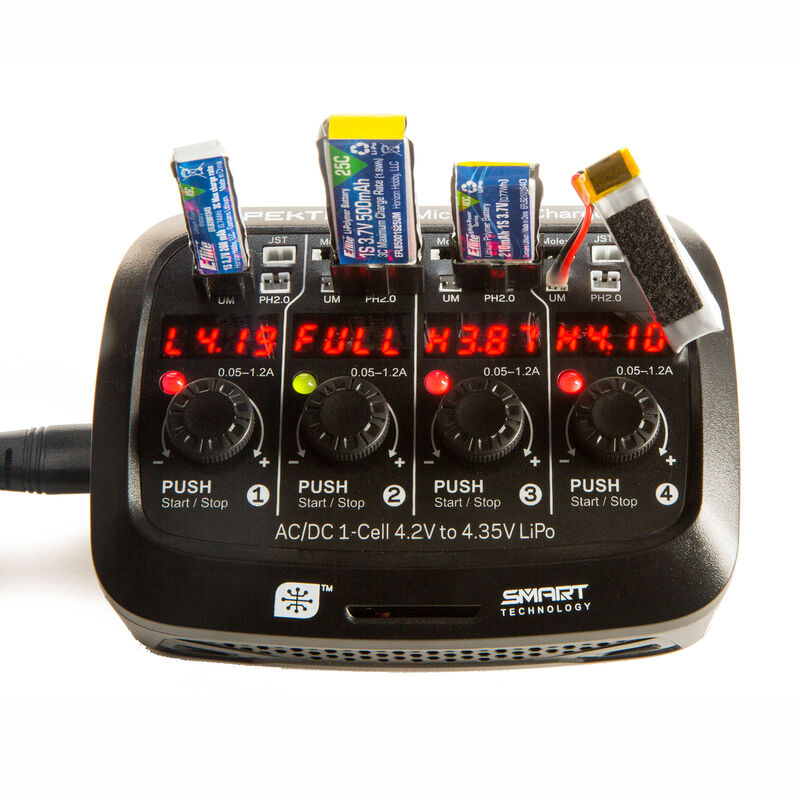 [ SPMXC1040I ] Smart Micro 4 port AC/DC 1S Lipo Charger