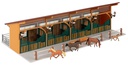 [ FAL130597 ] Faller Stal met 4 Paarden 1/87