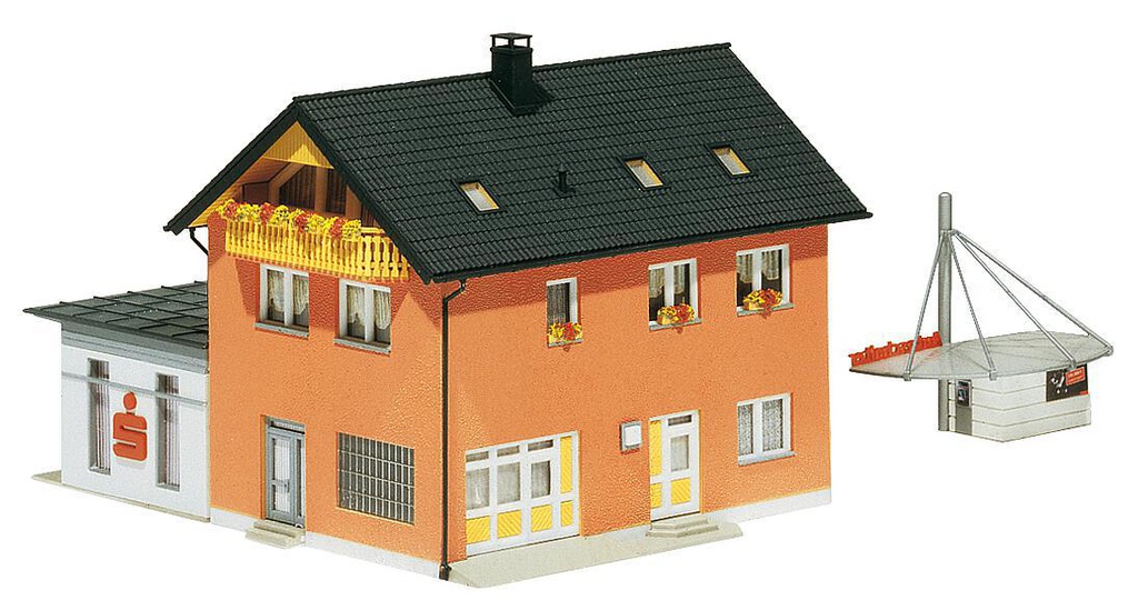 [ FAL130480 ] Faller Spaarbank met Drive-in 1/87