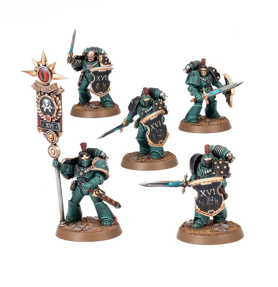 [ GW31-85 ] LEGIONES ASTARTES: MKVI COMMAND SQUAD (Leverbaar vanaf 29 juni)