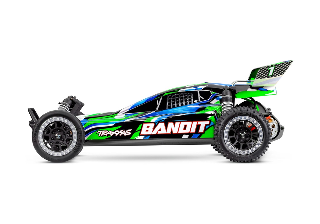 [ TRX-24254-8GRN ] Traxxas Bandit 1/10 2WD brushed HD with battery & USB-C charger - green - TRX24254-8GRN