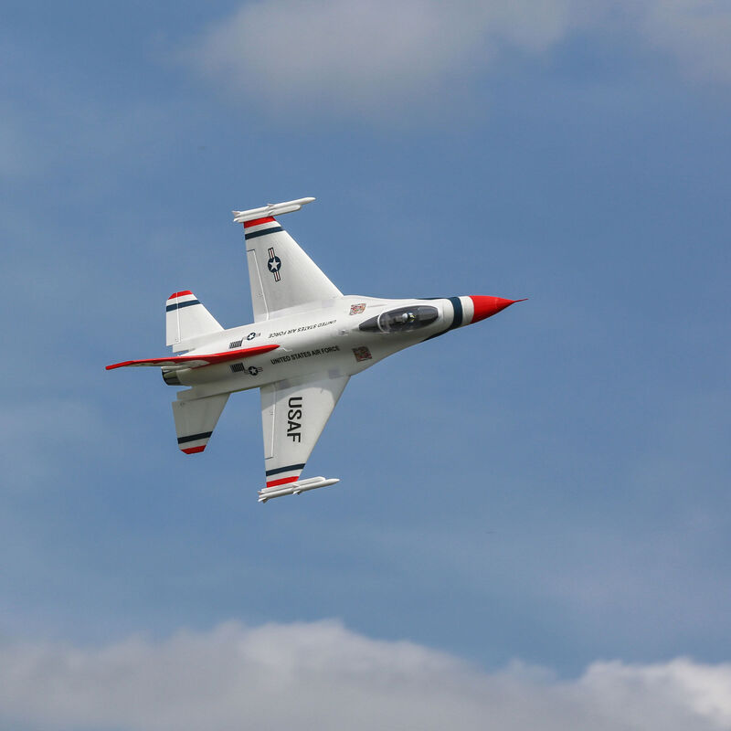 [ EFL178500 ] F-16 Thunderbirds 70mm EDF Jet BNF Basic with AS3X & Optional use SAFE SELECT