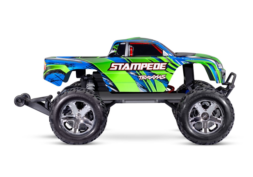 [ TRX-36254-8GRN ] Traxxas stampede 2WD brushed HD incl battery & USB-C charger - Green - TRX36254-8GRN