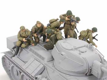 [ T32521 ] Tamiya 1/48 Russian Infantry & Tank Crew set