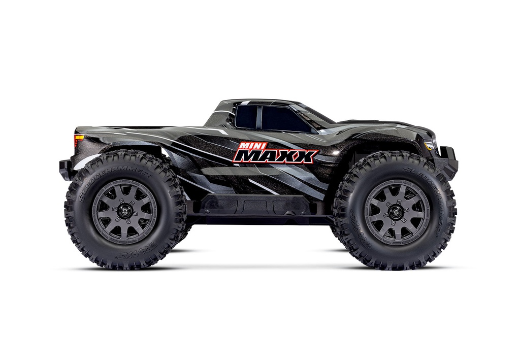 [ TRX-107154-1-ORNG ] Traxxas Mini Maxx BL-2s Orange incl battery & USB charger TRX107154-1ORNG