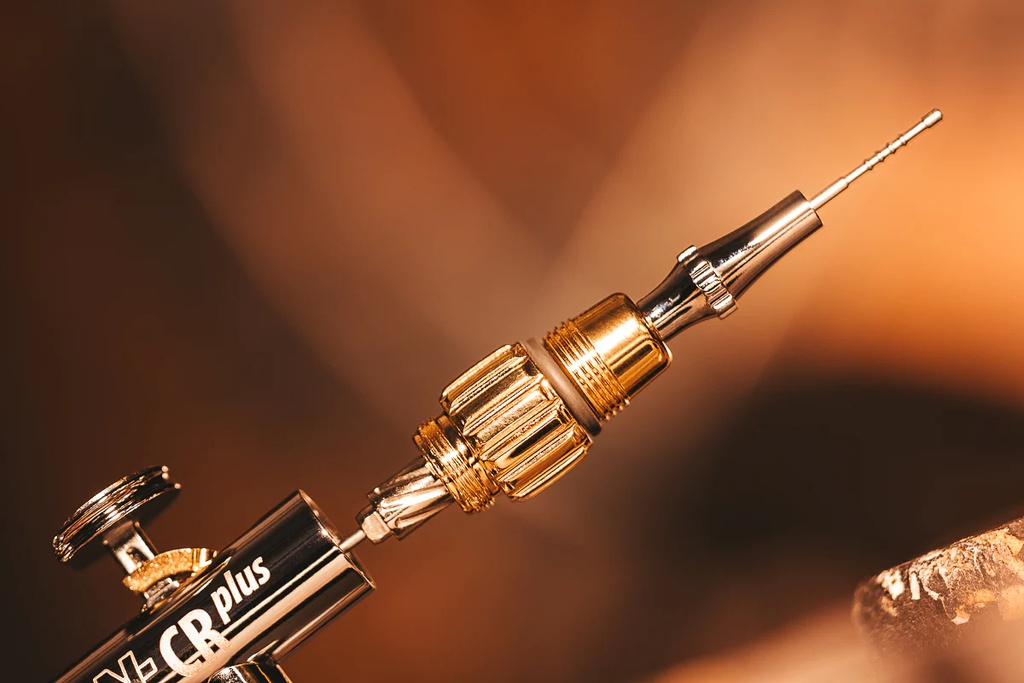 [ HS121233 ] Harder & Steenbeck evolution CR plus 2024 two in one, nozzle set 0.28 + 0.45mm fine line, cup 2ml + 5ml