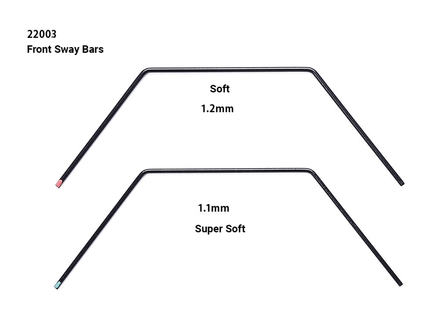 [ T22003 ] Tamiya TA-08 Stabilizer set (front & rear)