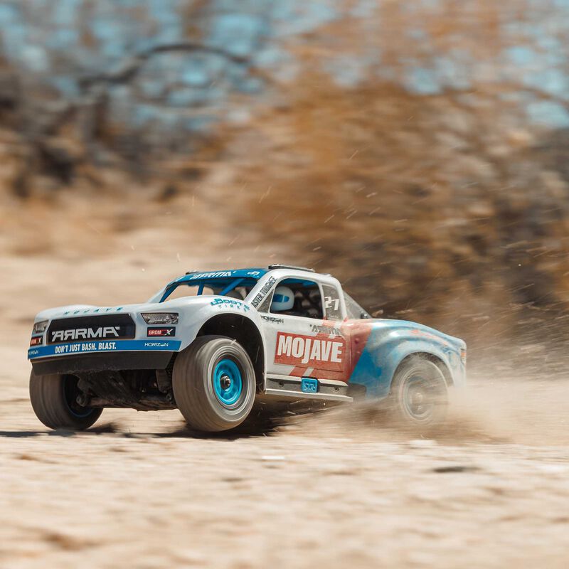 [ ARA2304ST2 ] MOJAVE GROM 4X4 223S BLX BRUSHLESS SMALL SCALE DESERT TRUCK RTR With DSC, Battery & Charger, White