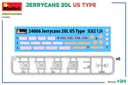 [ MINIART24006 ] Miniart Jerrycans 20L US Type 1/24