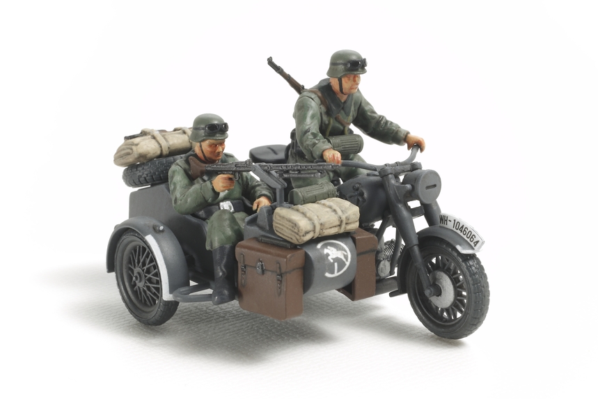 [ T32578 ] Tamiya 1/48 German Bike & Sidecar