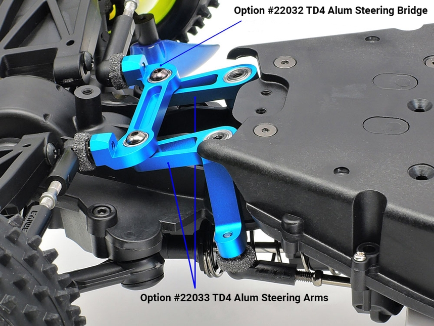 [ T22033 ] Tamiya TD4 Aluminium Steering Arms