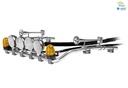 [ THICON-50503 ] Daklampenbeugel met 4 ronde Schijnwerpers, 2 Zwaailichten en 2 Claxons