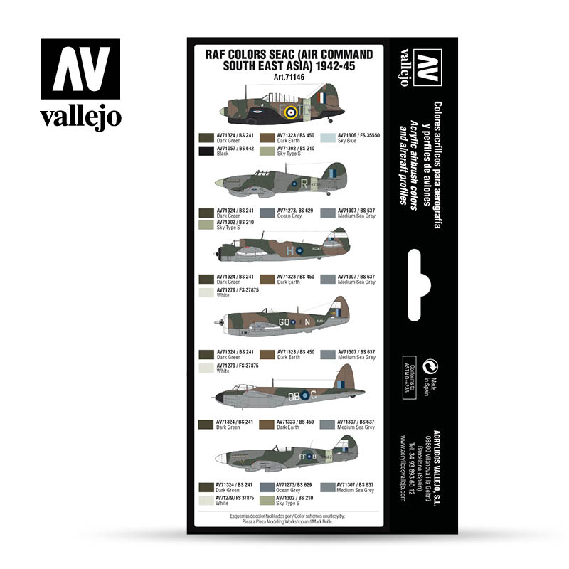 [ VAL71146 ] Vallejo Seac (Air Command South East Asia) 1942-45 (8)