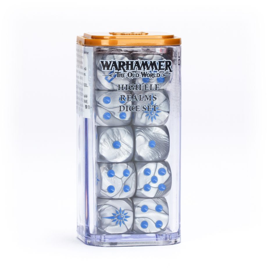 [ GW13-03 ] THE OLD WORLD: HIGH ELF REALMS DICE (Leverbaar vanaf 1/3) Pre-order
