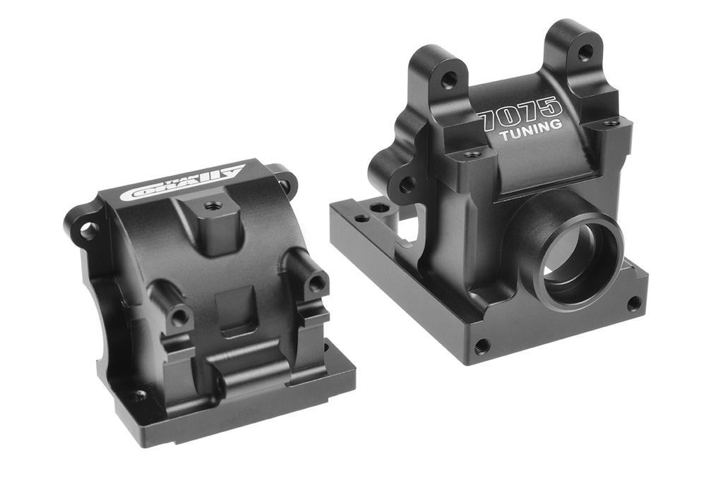 [ PROC-00180-854 ] Team Corally - Gearbox Case Set - 7075 T6 Aluminium - Black