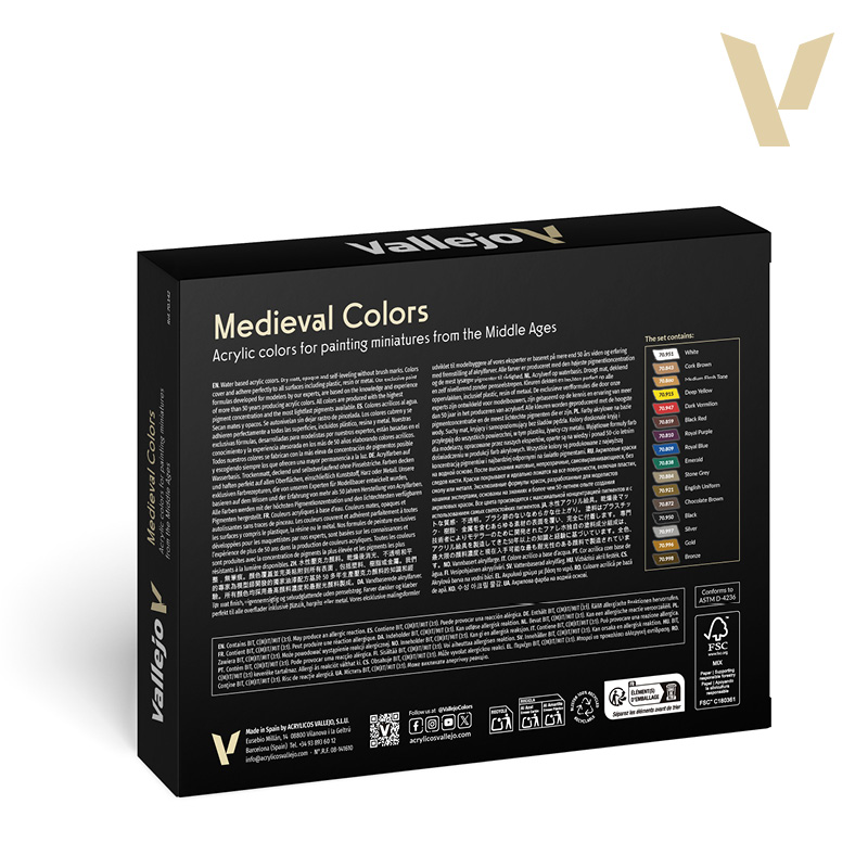 [ VAL70142 ] Vallejo Medieval Colors (16)