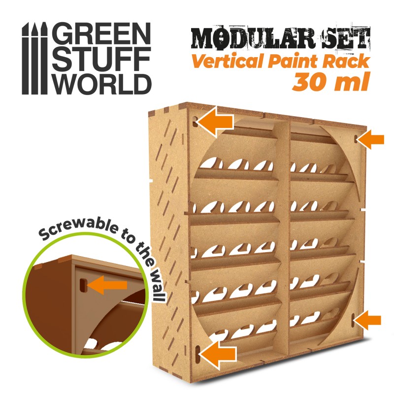 [ GSW11242 ] Green stuff world Modular Paint Rack - VERTICAL 30ml