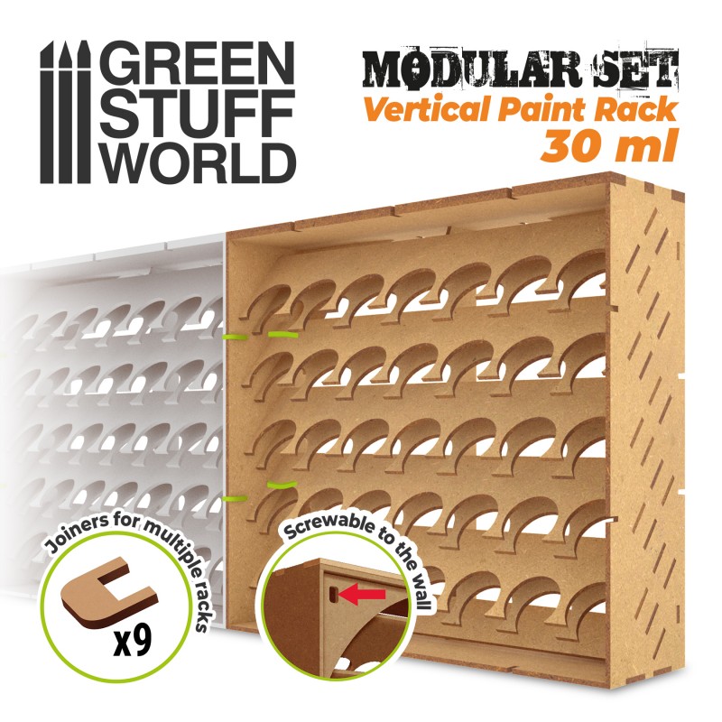 [ GSW11242 ] Green stuff world Modular Paint Rack - VERTICAL 30ml