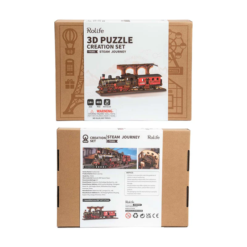 [ ROLIFETGS01 ] 3D Puzzle Creation set Steam Journey
