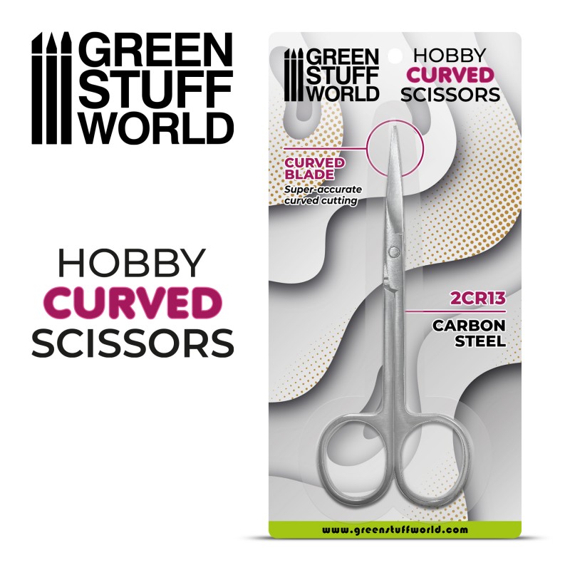 [ GSW3009 ] Green stuff world Hobby Scissors - Curved Tip