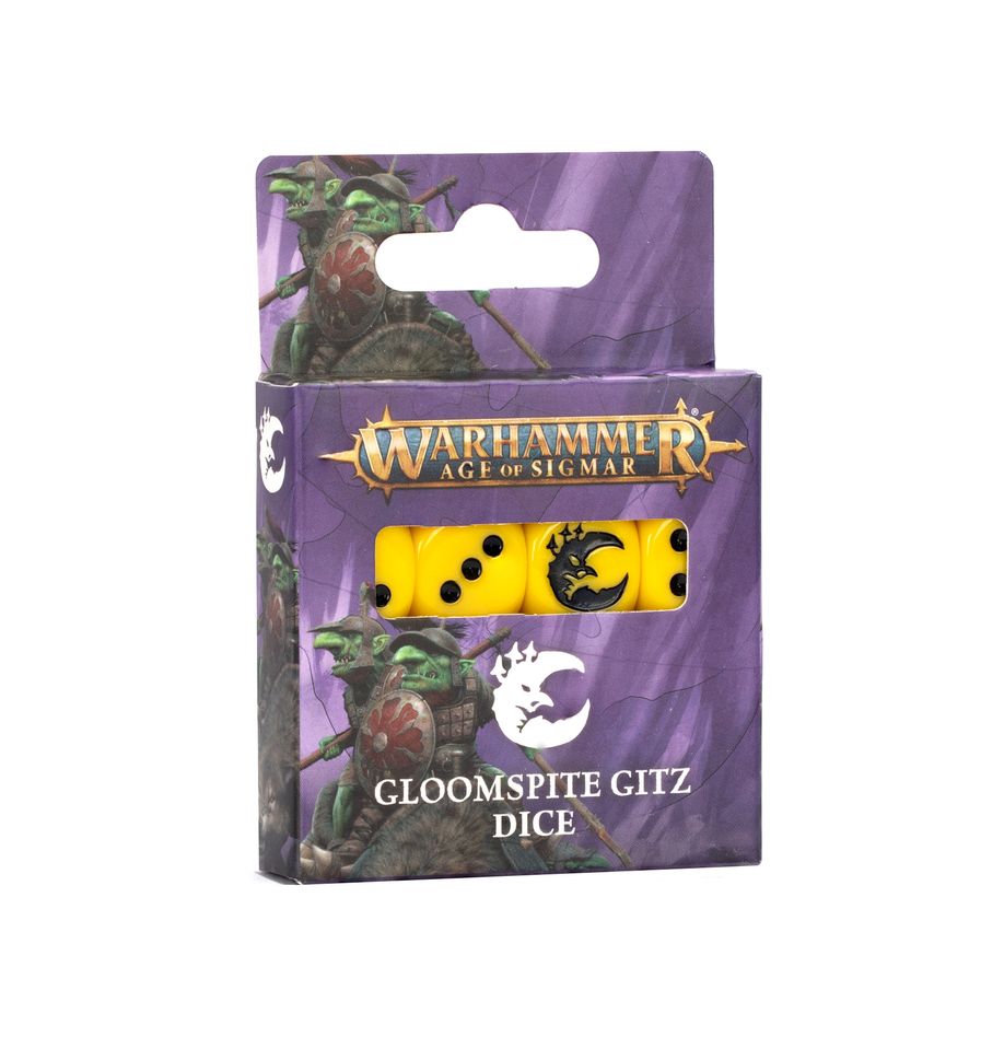 [ GW89-77 ] AGE OF SIGMAR: GLOOMSPITE GITZ DICE (Leverbaar vanaf 22/3)