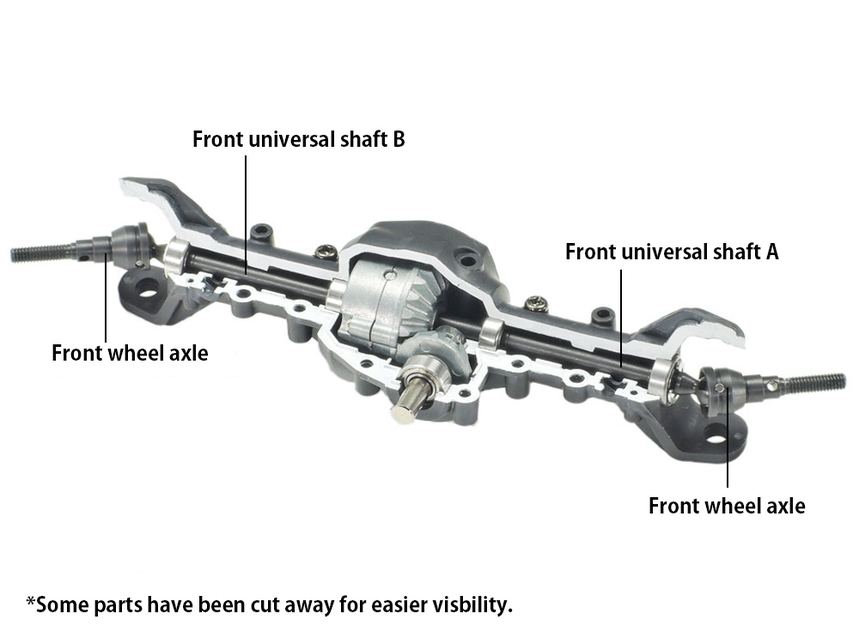 [ T54984 ] Tamiya CC-02 Front Assembly Universal Shafts (Left/Right) 