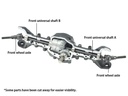 [ T54984 ] Tamiya CC-02 Front Assembly Universal Shafts (Left/Right) 