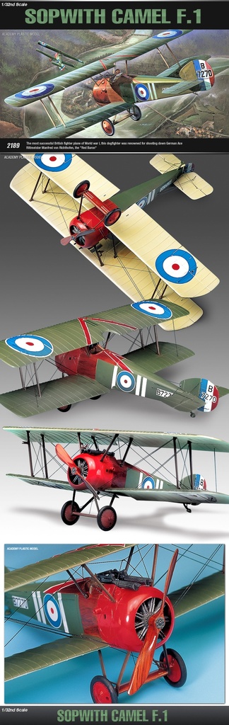[ AC12109 ] Academy SOPWITH CAMEL F-1              1/32