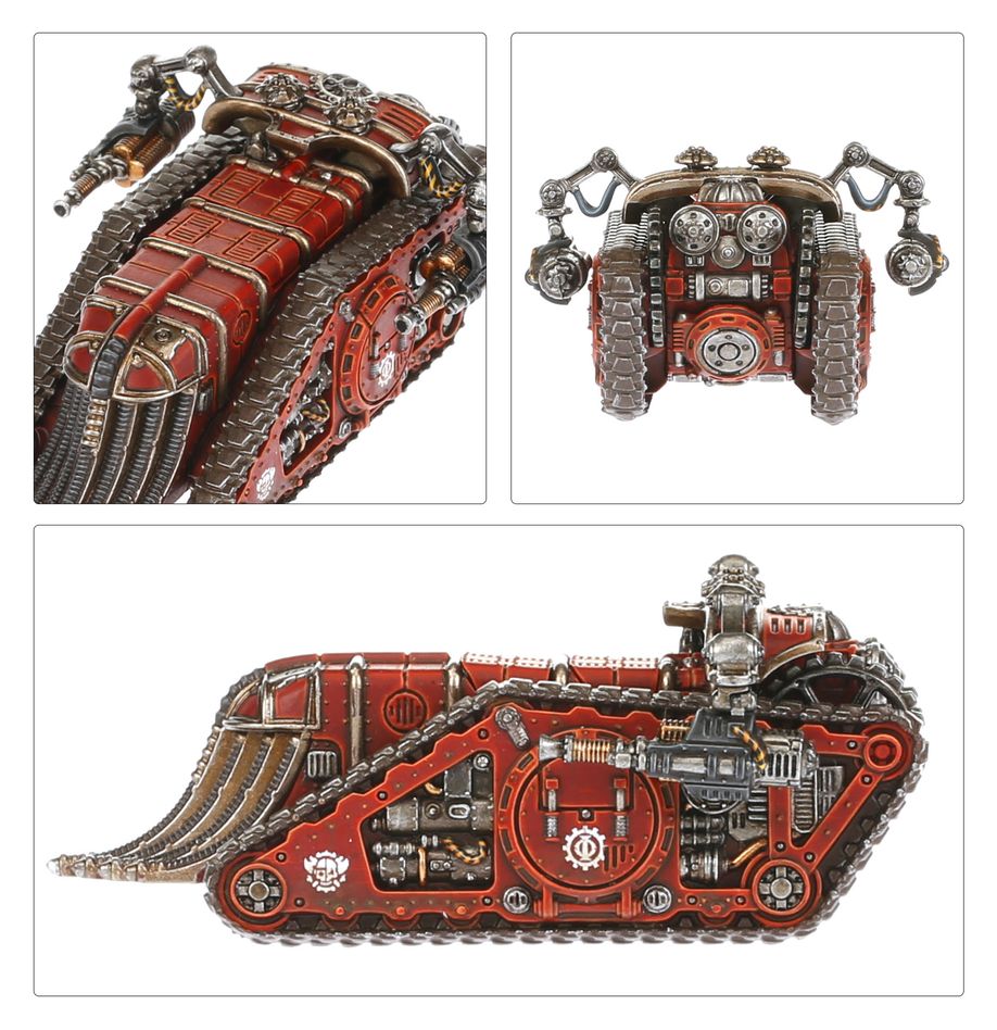 [ GW03-83 ] LEGIONS IMPERIALIS: MECHANICUM KARACNOS ASSAULT TANK SQUADRON (Leverbaar vanaf 3/5)