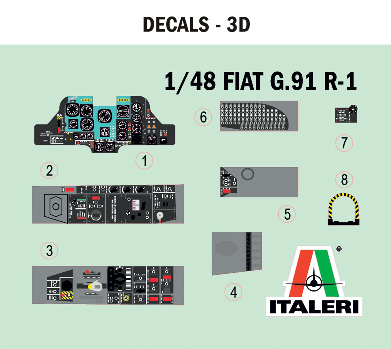 [ ITA-92645 ] Italeri FIAT G.91 R 1/48