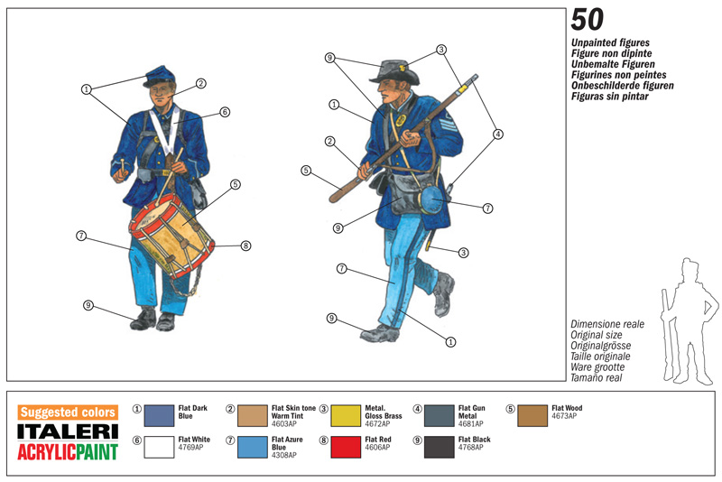 [ ITA-6177S ] Italeri union infantry  1/72