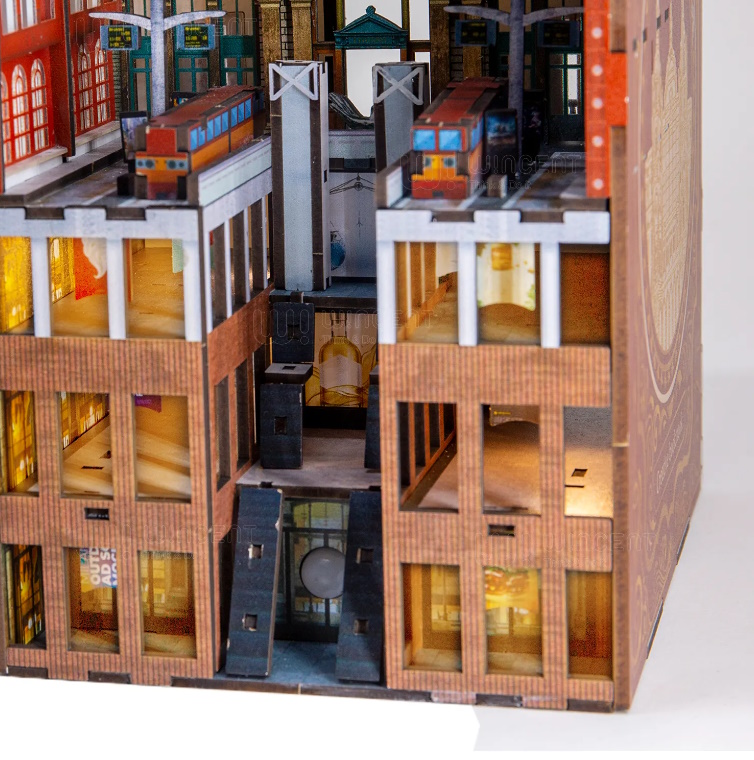 [ UGEARSWC065 ] Ugears DIY Wooden Book Nook Centraal Station Antwerpen