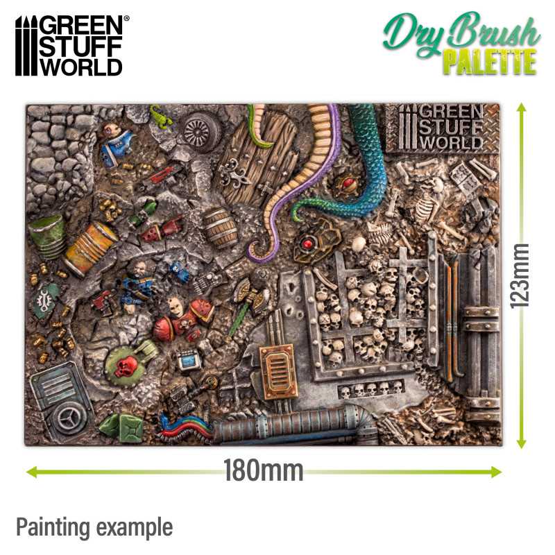 [ GSW6299 ] Green Stuff World Dry Brush Palette 