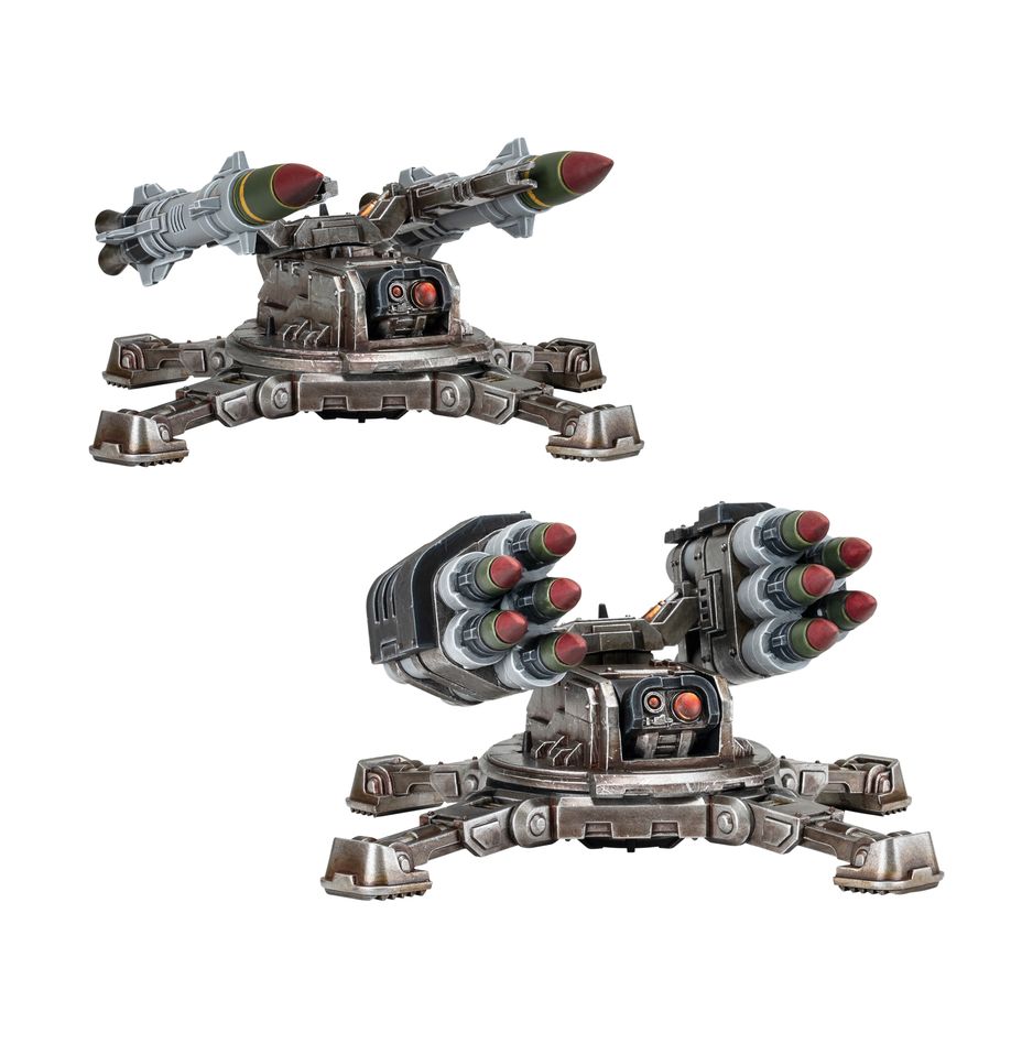 [ GW31-108 ] HORUS HERESY: TARANTULA MISSILE BATTERY (Leverbaar vanaf 28/6)