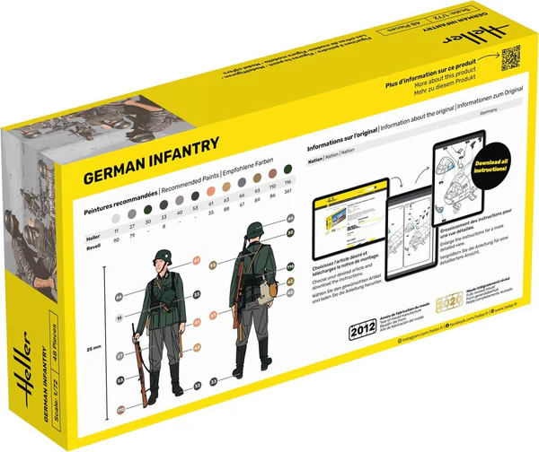[ HE49605 ] Heller Infanterie Allemande           1/72