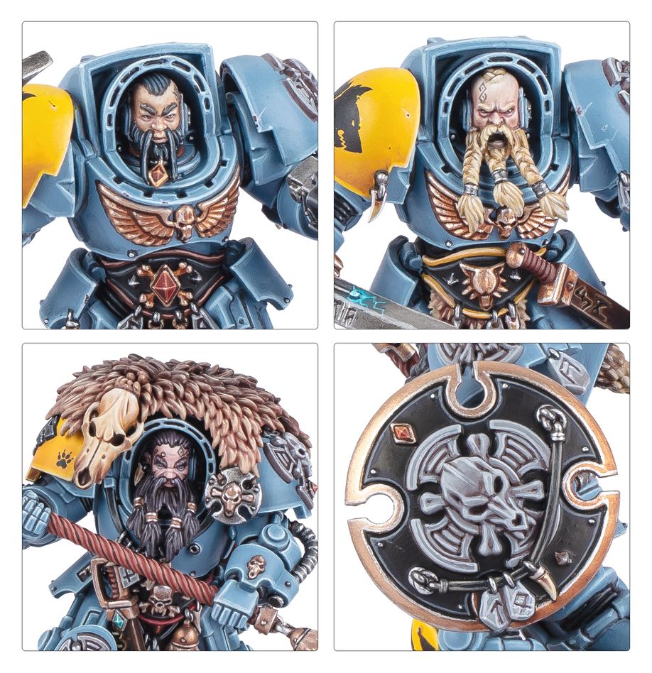 [ GW53-36 ] SPACE WOLVES: WOLF GUARD TERMINATORS (Leverbaar vanaf 12/7)