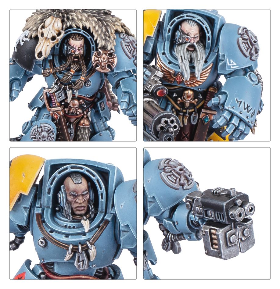 [ GW53-36 ] SPACE WOLVES: WOLF GUARD TERMINATORS (Leverbaar vanaf 12/7)