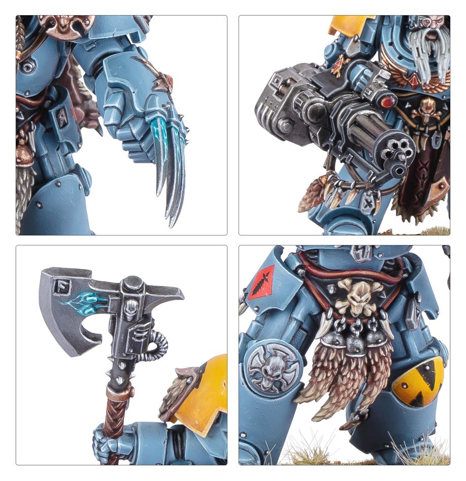 [ GW53-36 ] SPACE WOLVES: WOLF GUARD TERMINATORS (Leverbaar vanaf 12/7)