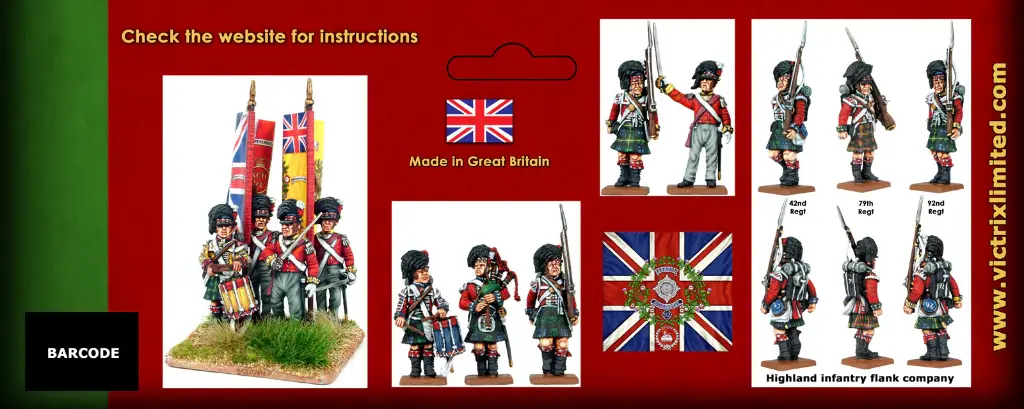 [ VICTRIXVX0007 ] Britisch Napoleonic Highlanders Flank Companies