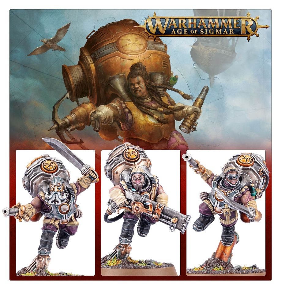 [ GW84-52 ] KHARADRON OVERLORDS: VONGRIM HARPOON CREW (Leverbaar vanaf 2/8)