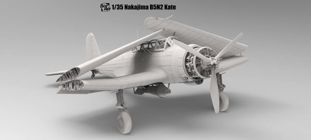 [ BORDERBF-005 ] Border Model Nakajima B5N2 Type97 Carrier Attack Bomber(kate) W/Full Interior 1/35