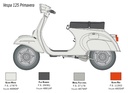 [ ITA-4633S ] Italeri vespa 125 primavera 1/9