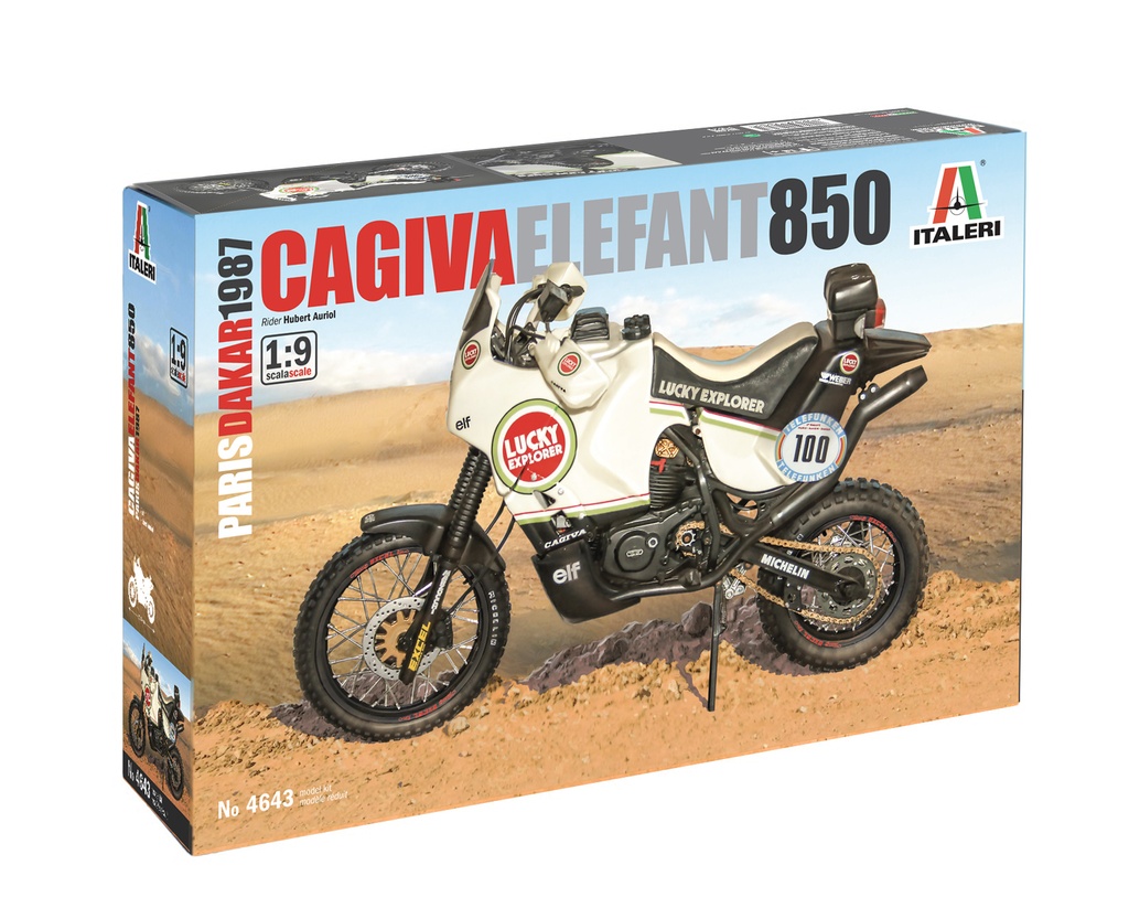 [ ITA-4643 ] Italeri Cagiva Elefant 850 Paris-Dakar 1987 1/9