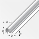 [ REM40818 ] 26062 alu buis/scharnierprofiel 1 meter