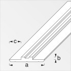 [ REM40792 ] 27100 aluminium basisprofiel dubbel 1 meter